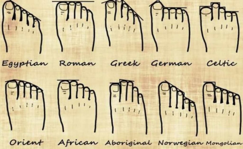 Feet shapes around the worlds