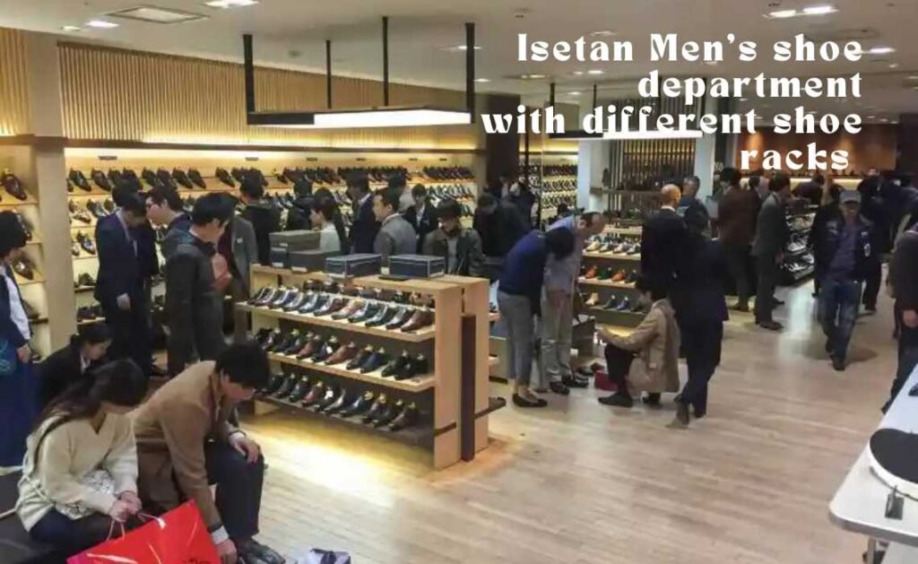 shoe department at Isetan Men’s