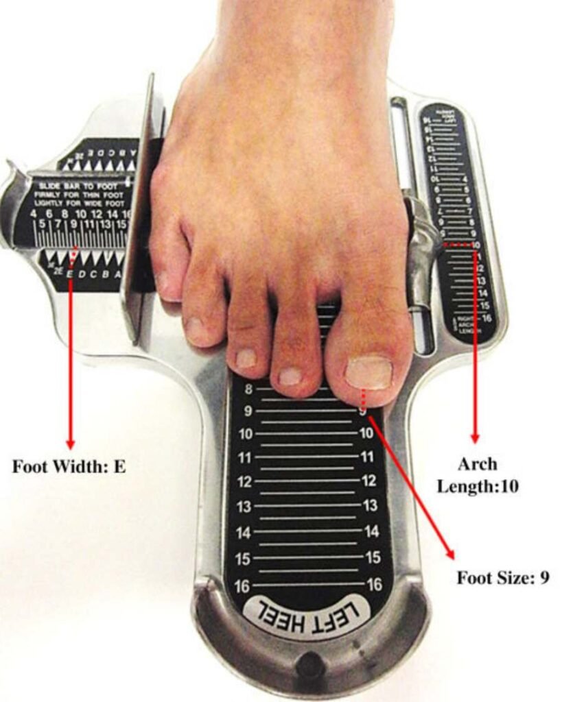 Brannock foot device